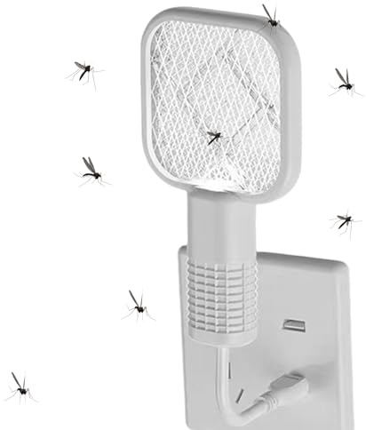 lyanny Racchetta Elettrica Antizanzare | Zanzara Elettrica,Lampada con Griglia di Sicurezza per Interni Esterni Casa Giardino Campeggio