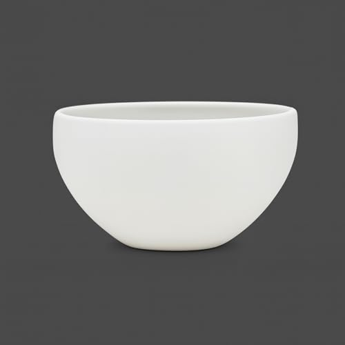 Pflanzschiff Oval Groß aus Keramik – Glasiert & Wasserdicht – Pflanzschale für Orchideen und Zimmerpflanzen – Blumentopf in Weiß oder Schwarz – Modernes Design (Weiß)