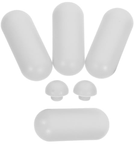 HEALEEP Set 8 Pezzi Paracolpi per Sedile Wc e Copriwater Grigio, Distanziatori in Plastica per Accessori Bidet, Cuscinetti Ammortizzanti per Bagno, Ricambio per Parti Wc