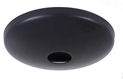 B&P Lamp® Black Screw Collar Ceiling Light Canopy Plate, Hardware Not Included