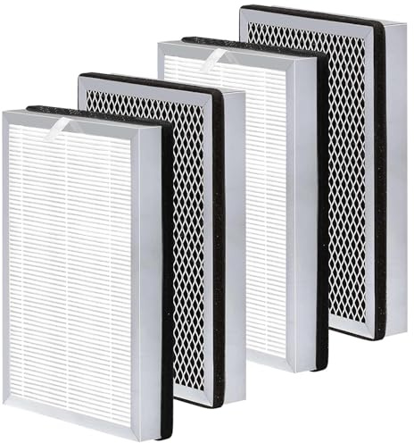 25 Replacement Filter Compatible with MA 25 Air Purifier S1/W1/B1 Medify Air Purifier Filter Replacement 3-in-1 Activated Carbon Filters 4 Pack MA-25 Replacement Filters