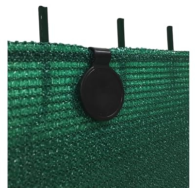 Befestigungsclips UV-Beständig, für Sichtschutz von 90 bis 350 g/m². | 200 Stück, Schwarz.