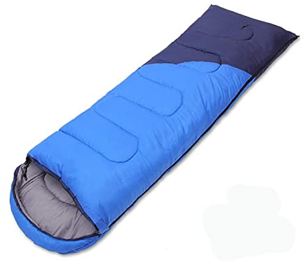 Schlafsack, wasserdicht und genähtes Design, hohler Baumwoll-Füllungsumschlag, Thermoschlafsack (blau 1,7 kg) (blau 1,4 kg)
