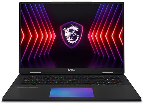 MSI Titan 18 16:10 UHD+ Gaming Laptop - (Intel Core i9-14900HX, NVIDIA GeForce RTX 4090, 32GB RAM, 2TB SSD, Windows 11 Pro) - Core Black