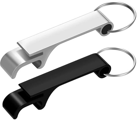 2 Pcs Bottle Opener Keyring,Beer Openers Bottle Opener Keychain | Key Ring Aluminum Alloys Bottle Openers for Home Pub Bartenders Bar,Christmas Birthday Gifts for Men Dad Husband