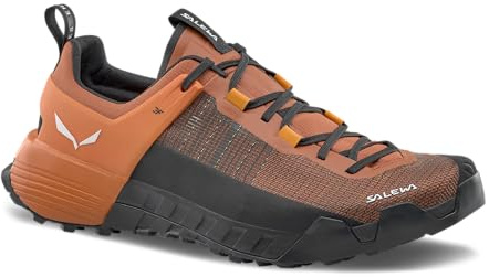 Salewa Men's Wildfire NXT Shoes - Lightweight, Breathable Trail Shoe for Hiking & Trekking - Bombay Brown/Tumeric - 11.5