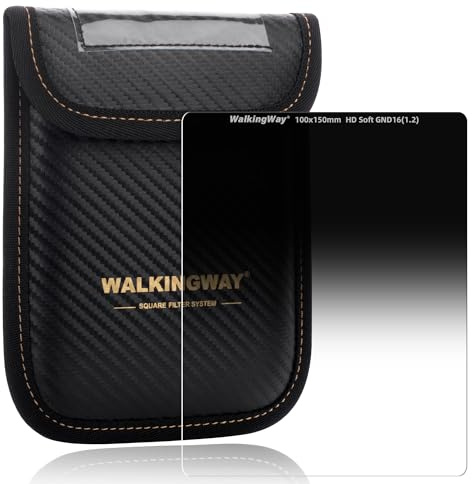 Walking Way Filtro Soft GND16 ND1.2 (4 Pasos) 100x150mm – Filtro Degradado Suave de Alta Densidad para Escenas con Contraste Intenso – Compatible con Portafiltros 100mm