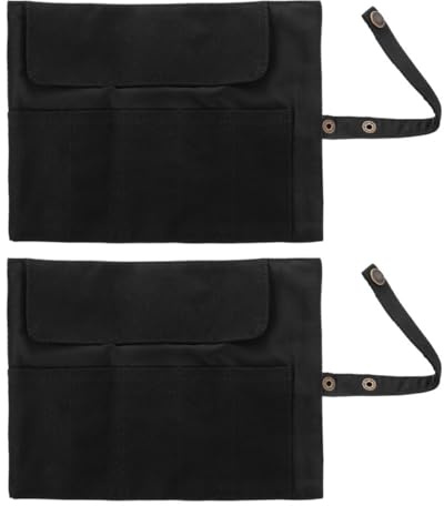 Warmhm Paquet de Rangement pour Bracelet de Montre en Nylon, Pochette Roulante Noire 2 Pièces, Organiseur Portable pour Montre, Étui de Transport Pratique pour Voyage, Compact et Lavable