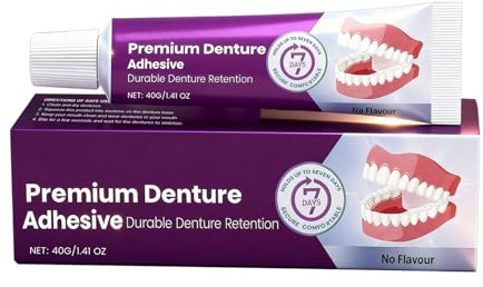 Adesivo per Dentiere | 40 g Cuscinetto Riparatore Sigillante Stabilizzatore | Adesivo Termoplastico per Dentiere,per Portatori Totali Parziali Uso Quotidiano Uomo Donna