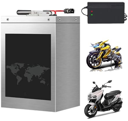 HJGHY 72v,50Ah, Batería de Iones de Litio para ciclomotor, Triciclo, Motocicleta eléctrica de 60 voltios, con Cargador, 48 V, 60 V, 72 V, 42 Ah, 50 Ah, 55 Ah y 73 Ah