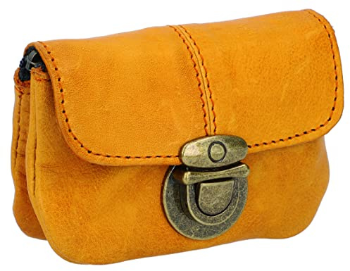 Gusti Gürteltasche Leder - Eskil Bauchtasche Leder Herren Damen für Festivals & Alltag, Hochwertige Hüfttasche Portemonnaie in Braun Vintage