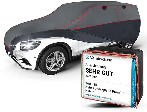WALSER Funda antigranizo para el Coche Premium Hybrid SUV, Ganador de la comparacion Muy Bueno* Funda Repelente al Agua antigranizo para automóvil, Lona para Coche, Funda para Coche SUV/Van Talla 8