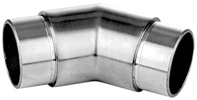 Edelstahl Eckbogen 45° Verbinder Verbindungsstück Ø 48,3 x 2,0 mm