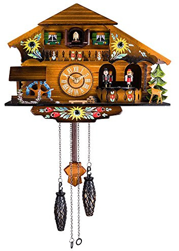 Kintrot Cuckoo Clock Pendulum Quartz Wall Clock Black Forest Chalet House Home Decor