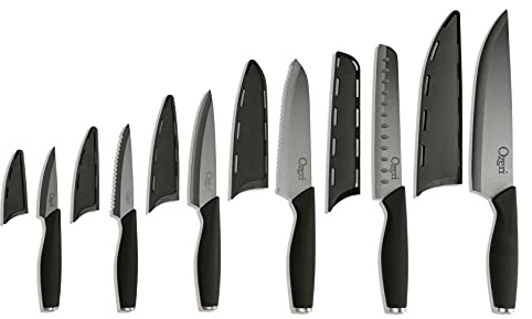 Ozeri Elite Chef II 12-Piece Ceramic Knife Set,Black