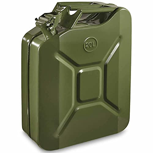 Green Jerry Can 20 Litre Metal for Petrol and Diesel Oil Liquid - UN-Approved – Inspected