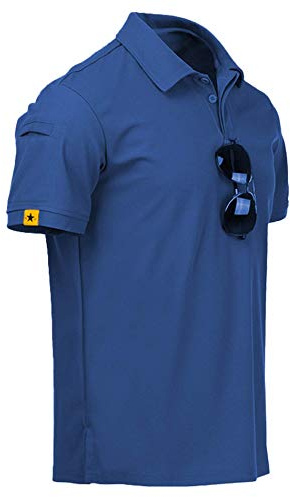 JACKETOWN Polo de Golf de Manga Corta para Hombre Camisa Deportiva Casual de Secado RáPido Camiseta Transpirable para Exterior Polo de Verano para Hombre