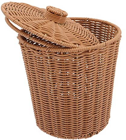 Cestas De Almacenamiento Multifuncionales Cesta Pequeña Para Artículos Diversos Con Tapa Cesta De Almacenamiento Fácil De Limpiar Para El Hogar