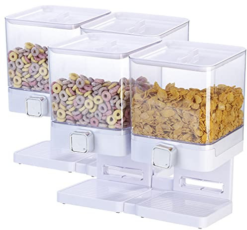 2 doubles distributeurs alimentaires - coloris blanc [Rosenstein & Söhne]