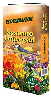 Sustrato Abono Universal Uso Interior y Exterior - Tierra Substrato Esponjoso (10 Litro, Universal)