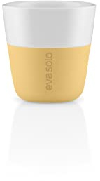EVA SOLO | 2 Espresso-Becher Golden Sand |Gut zu halten durch Silikonbeschichtung | Golden Sand