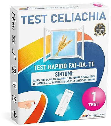 TEST CELIACHIA Adeste - Rapido fai da te. Per intolleranza alimentare al glutine, per adulti e bambini