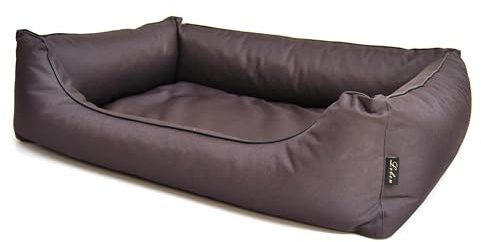 Lebon - Hundebett Paula Plus | Orthopädisch | 4 Farben | 4 Größen | Pflegeleicht | Schmutz- & Wasserabweisend (XL, Braun)