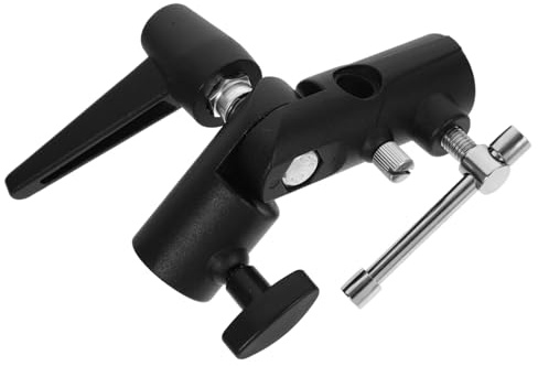 Homoyoyo Metal Flash Lamp Holder Flash Stand Bracket for Light Stand Adapter Umbrella Clamp for Photography Supply