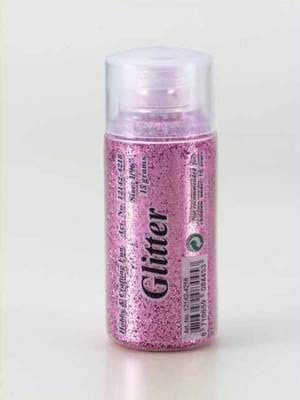 Spargitore glitter con inserto per spargimento, fine, 15 g, diversi colori (rosa)
