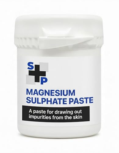S+P Magnesium Sulphate Drawing Paste – 50g Phenol-Free – Targeted Skin Impurity Remover – Gentle Osmotic Action for Clogged Pores – Advanced Non-Sting Formula with PCMX