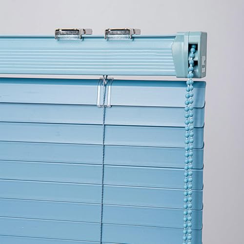 KOOEIN Venetian Blinds Aluminium 50cm 60cm 70cm 80cm 90cm 115cm 120cm 130cm,Blue Horizontal Blinds,Blackout Shutters for Windows,25mm Slats Venetian Blinds,Easy Fit,Blue-115x160cm/45x63in
