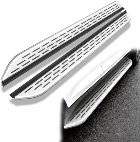 2 escalones Laterales para camioneta SUV para Chery JAECOO 7 J7 SHS 2024-2026 NerfBar Estribo Accesorios de Pedal de Aluminio Plateado (con Soportes)