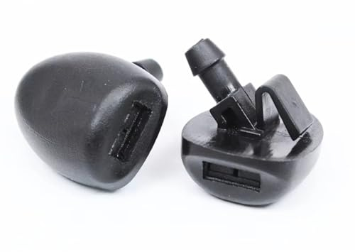 QLOREGS Scheibenwaschdüse Kompatibel Mit Peugeot 407 206 2007 2008 2009 2010 2011 2012 2013 2014 2015 2016 X2 Frontscheibe Wiper Washer Jet Spray Düse 6438J2