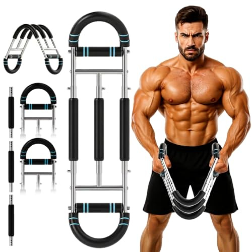 Upgraded Twister Arm Trainer-Chest Exerciser for Men,Adjustable Expander of Shoulder and Forearm Muscle Training Home Workout Arm Exercise Equipment for Men