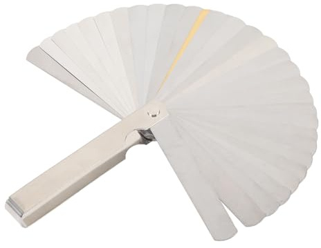 Tomvorks 9 Piezas de Calibre de Calibre de Radio de Infringir 32 Cuchillas de Calibre de Acción de Calibre de Calibre de Cuerda para Herramientas de Guitarra Luthier, Ajustable para