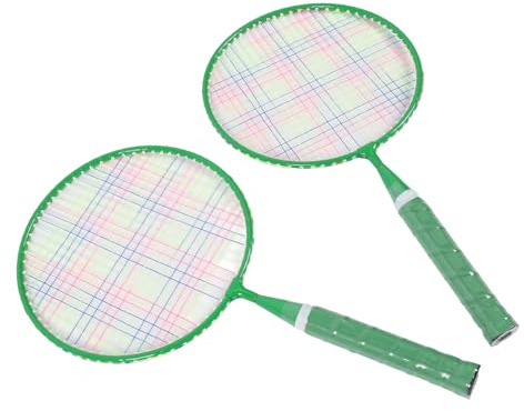 Ensemble badminton enfants, Raquettes légères alliage fer avec boules plumes et sac transport, Jeu badminton famille pour intérieur extérieur jardin parc enfants 3 à 8 ans