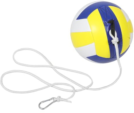 FUNOMOCYA Palla da Allenamento per Pallavolo Indoor con Corda, Trainer per Autoallenamento e Miglioramento Passaggi e Schiacciate, Palla Morbida da Porta per Allenatore di Pallavolo in