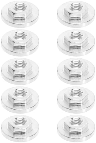Beavorty Dado a Sgancio Rapido Angolare per Smerigliatrice 100 Tipo, Set 10 Pezzi, Dispositivo di Serraggio Lame Filettatura, Accessori Ricambio per Utensili Elettrici, Fissaggio Rapido