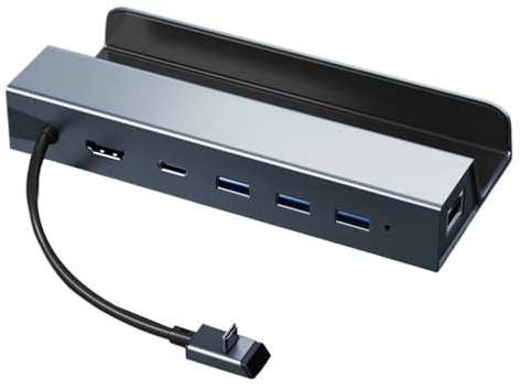 TV Dock För Spelkonsoler 6-i-1 Skärmuppspelning Tillbehör | TV Dockstation För Spelkonsoler För Barn Ungdomar Resenärer Resespelare Dorm Vardagsrum Sovrum Studie