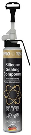 PROTEC Silicone Sealing Compound - Black Pasta siliconica Nera ML. 200