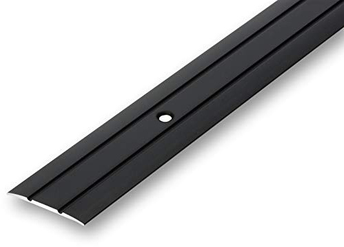 NALine® Übergangsprofil 38 x 1180 mm schwarz zum Schrauben flach Nahtdeckprofil Dehnungsfugenprofil Abdeckleiste Übergangsleiste