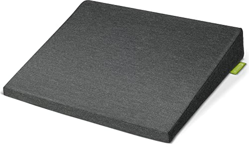 Beautissu Dimensionally Stable Wedge Cushion with Non-Slip Cover Washable & Zip Ergonomic Driver Seat Cushions for Home Office Chair 37x33.5 cm Anthracite BeauErgo