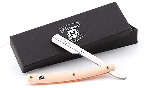 Haryali London Professional Barbier Cut Throat Rasoir Traditionnel pour Hommes Droit Manuel avec Boîte Rasoir Rasoir pour Homme