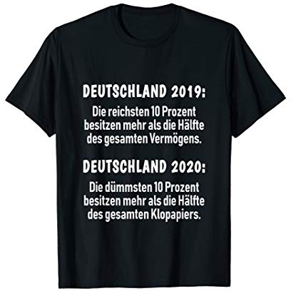Klopapier Toilettenpapier Virus Atemschutz Mundschutz Tshirt T-Shirt