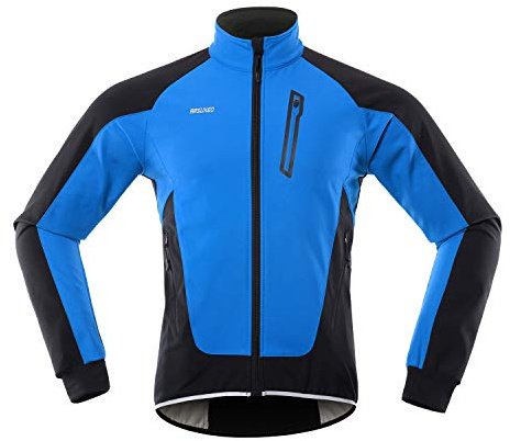 Lixada Herren-Jacke, wasserdicht, winddicht, Fleece, für Fahrrad, Mountainbike, Fahrrad, Reiten, Laufen, Herbst, Winter, Jacke, Mantel, geeignet für Radfahren, Laufen, Bergsteigen