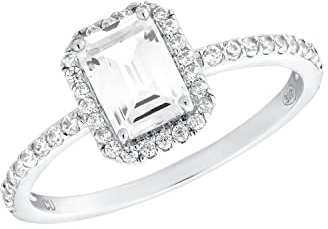 Amor Ring 925 Sterling Silber Damen Ringe, mit Zirkonia synth., Silber, Kommt in Schmuck Geschenk Box, 2035584