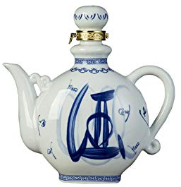 Jingdezhen Ceramic Wine Pot Household Wine Bottle Retro Chinese Court Antique Wine Jug - A06