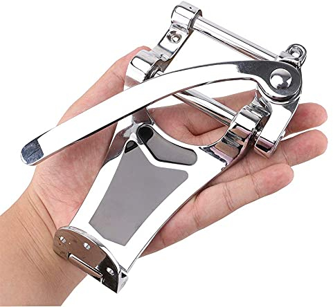 Alnicov Jazzgitarre Tremolo Vibrato Bridge Saitenhalter B7 Archtop Big Rocking Rod Pulling String Board für LP ETC Bigsby ES355 Epiphone