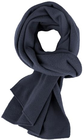 Adventure Togs Kids Scarf - Micro Fleece Thermal Material, Toddler, Unisex, Girls or Boys School Wear Navy One Size