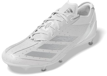 Adidas Men's Adizero 13.0, White/Silver Metallic/White, 13
